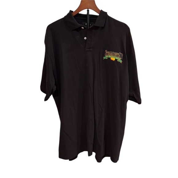 Vintage 1998 Porsche Parade Steamboat 98 Ouray Polo Shirt Black Mens XL Cotton